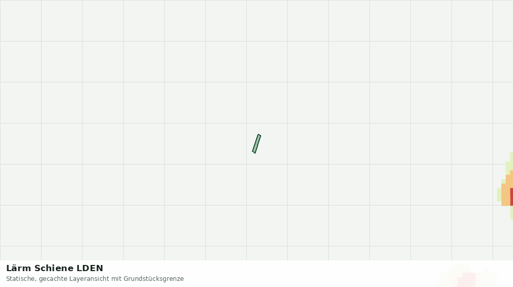 Statische Kartenansicht: Lärm Schiene LDEN