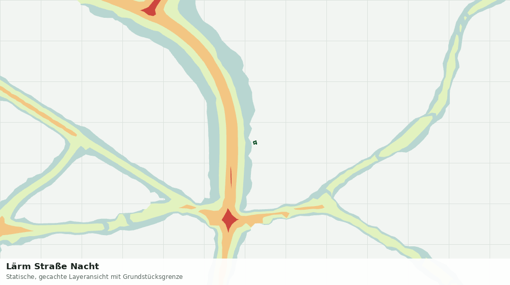 Statische Kartenansicht: Lärm Straße Nacht