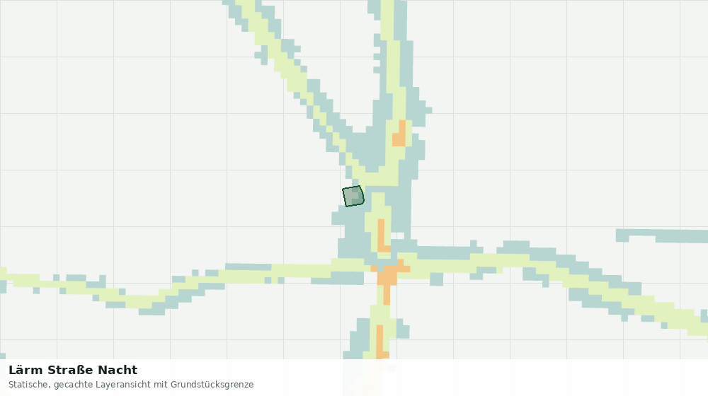 Statische Kartenansicht: Lärm Straße Nacht