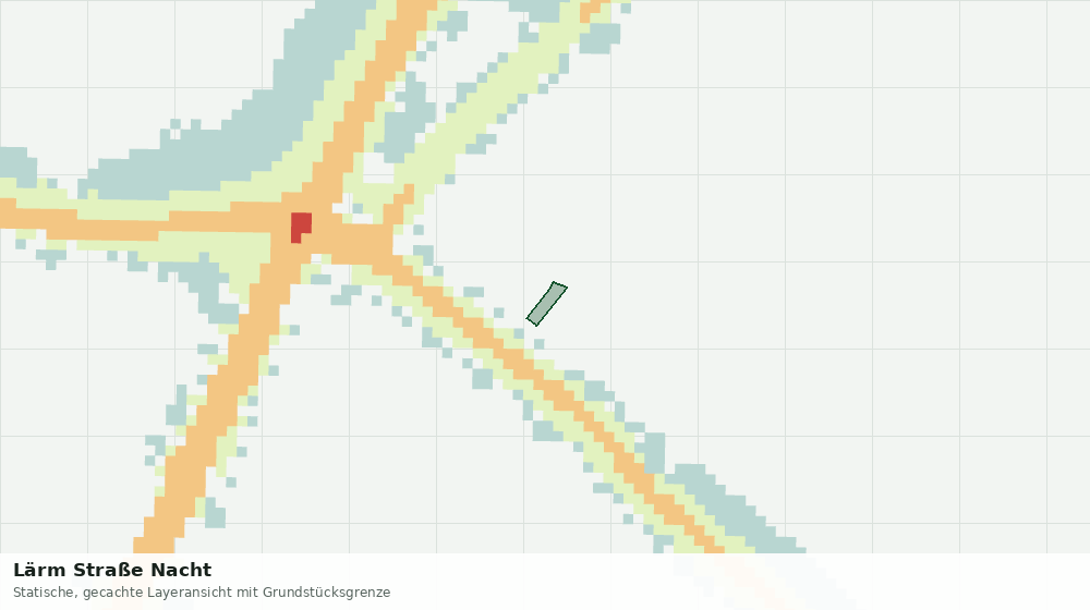 Statische Kartenansicht: Lärm Straße Nacht