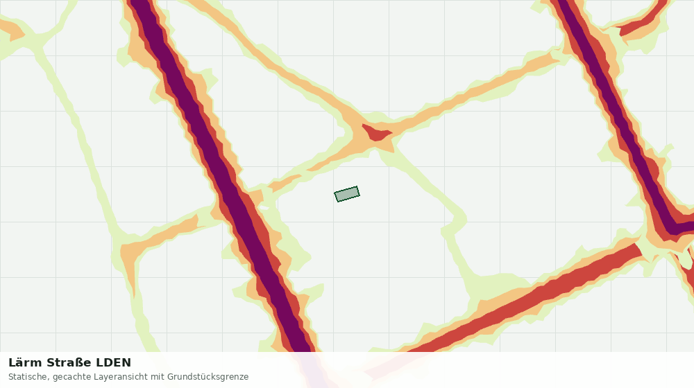 Statische Kartenansicht: Lärm Straße LDEN