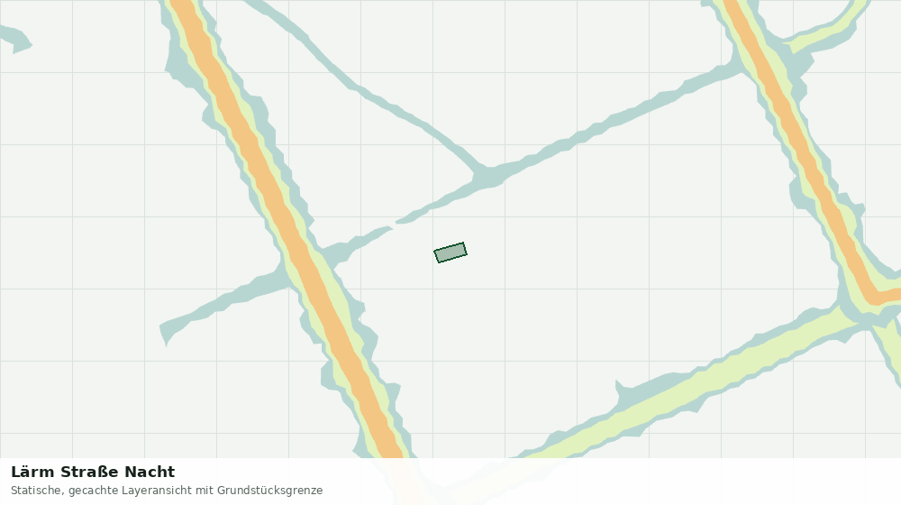 Statische Kartenansicht: Lärm Straße Nacht