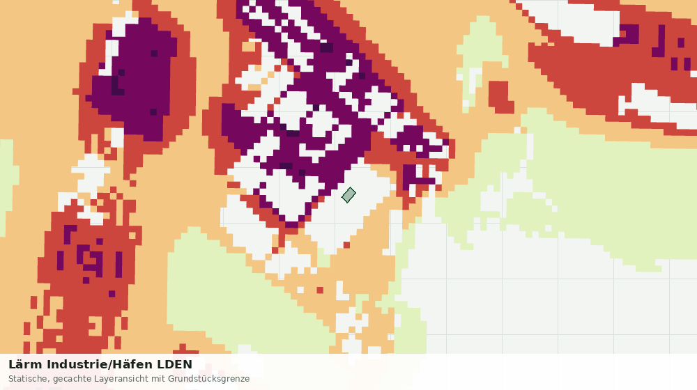 Statische Kartenansicht: Lärm Industrie/Häfen LDEN