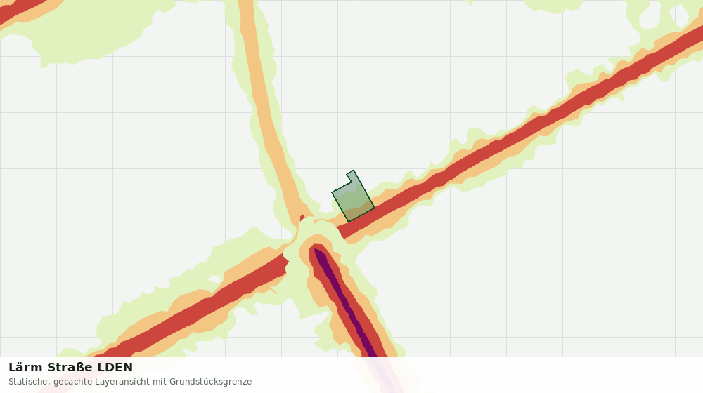 Statische Kartenansicht: Lärm Straße LDEN