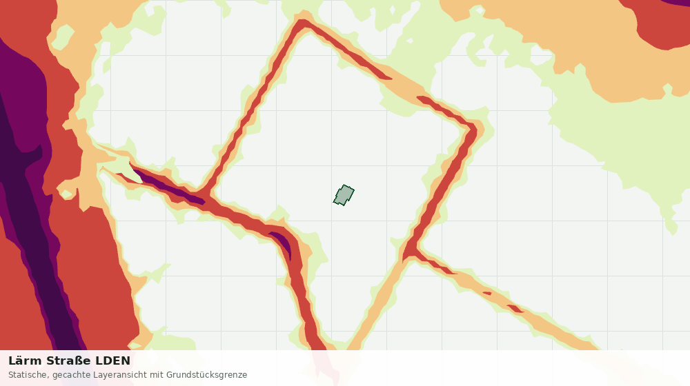 Statische Kartenansicht: Lärm Straße LDEN