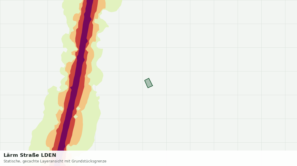 Statische Kartenansicht: Lärm Straße LDEN