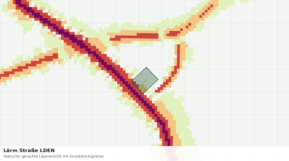Statische Kartenansicht: Lärm Straße LDEN