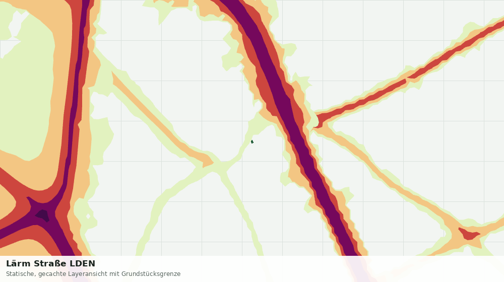 Statische Kartenansicht: Lärm Straße LDEN