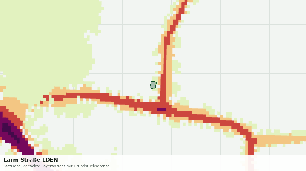 Statische Kartenansicht: Lärm Straße LDEN