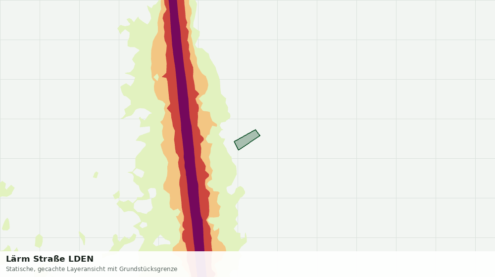 Statische Kartenansicht: Lärm Straße LDEN