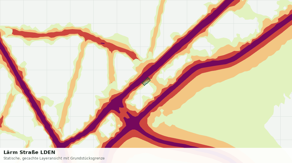 Statische Kartenansicht: Lärm Straße LDEN