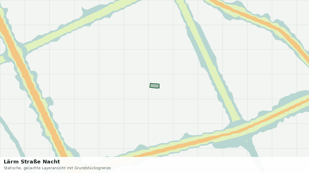 Statische Kartenansicht: Lärm Straße Nacht