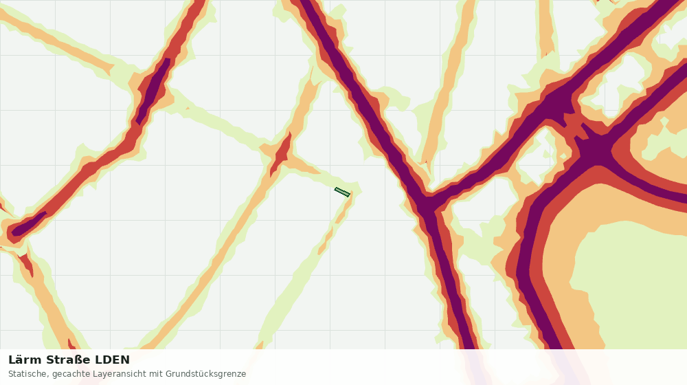 Statische Kartenansicht: Lärm Straße LDEN