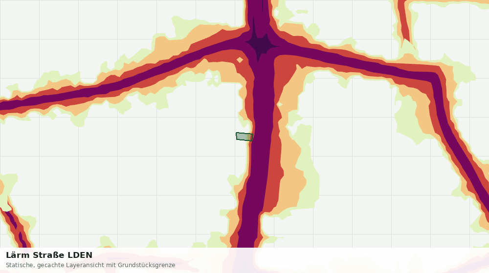 Statische Kartenansicht: Lärm Straße LDEN
