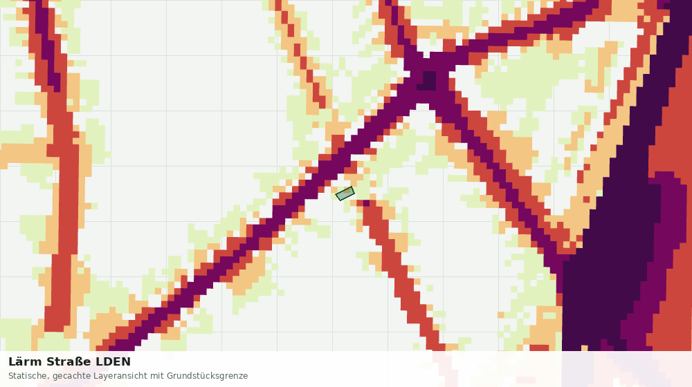 Statische Kartenansicht: Lärm Straße LDEN