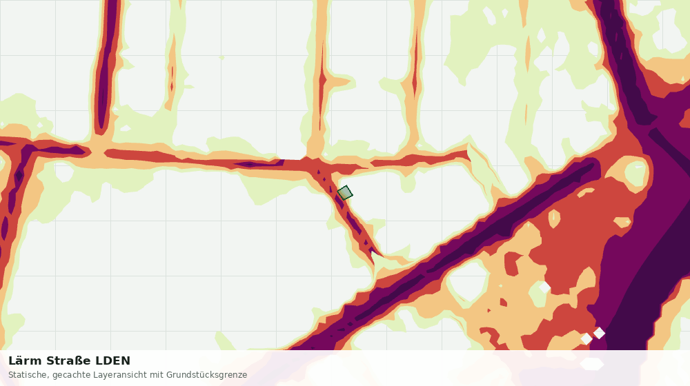 Statische Kartenansicht: Lärm Straße LDEN