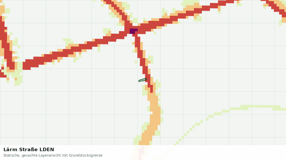 Statische Kartenansicht: Lärm Straße LDEN