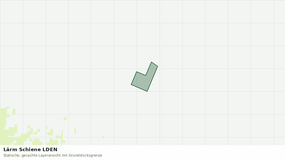 Statische Kartenansicht: Lärm Schiene LDEN