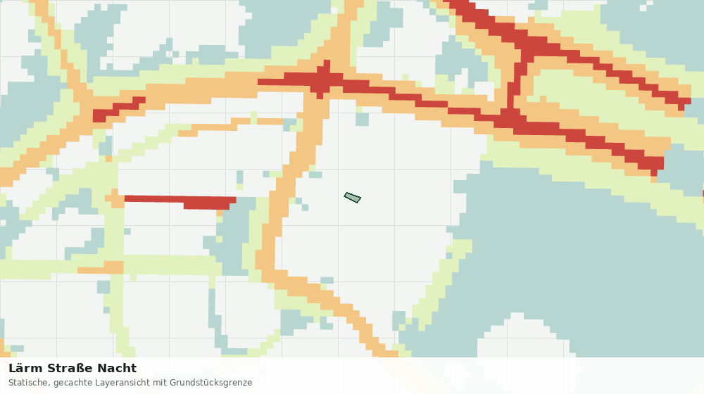 Statische Kartenansicht: Lärm Straße Nacht