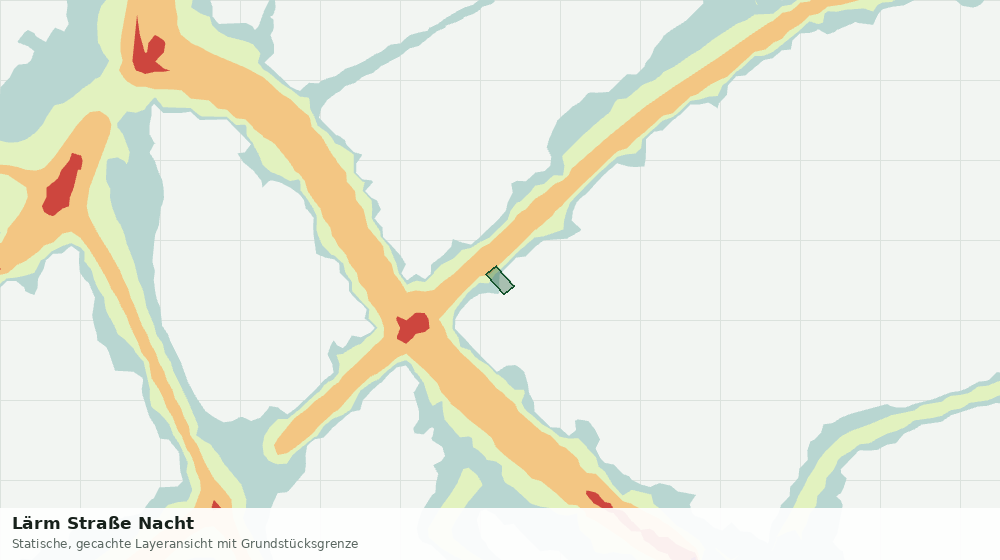 Statische Kartenansicht: Lärm Straße Nacht