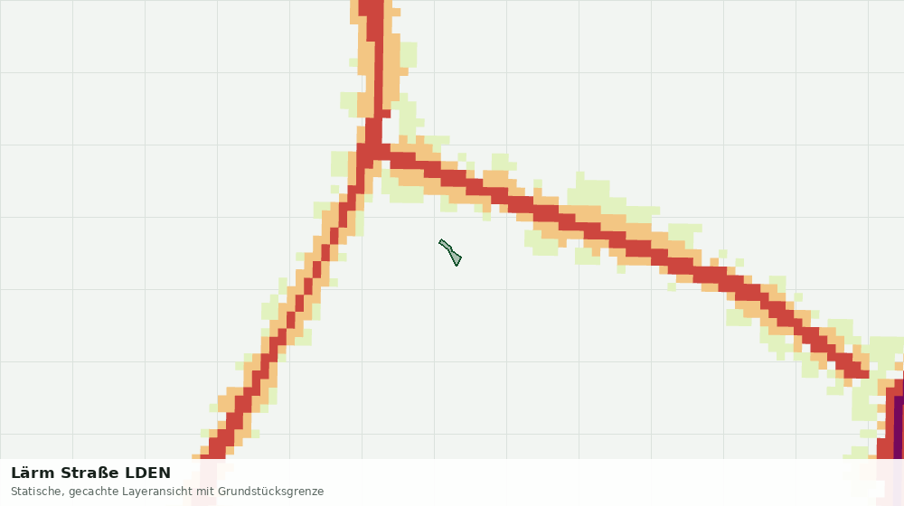 Statische Kartenansicht: Lärm Straße LDEN