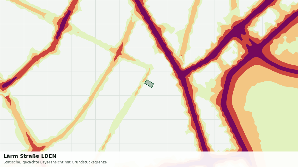 Statische Kartenansicht: Lärm Straße LDEN