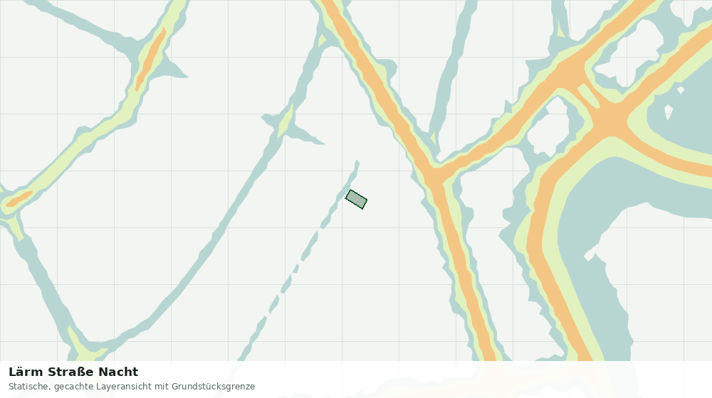 Statische Kartenansicht: Lärm Straße Nacht