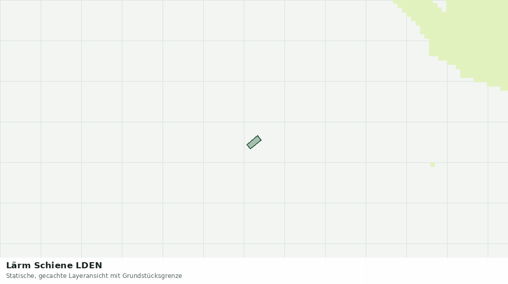 Statische Kartenansicht: Lärm Schiene LDEN
