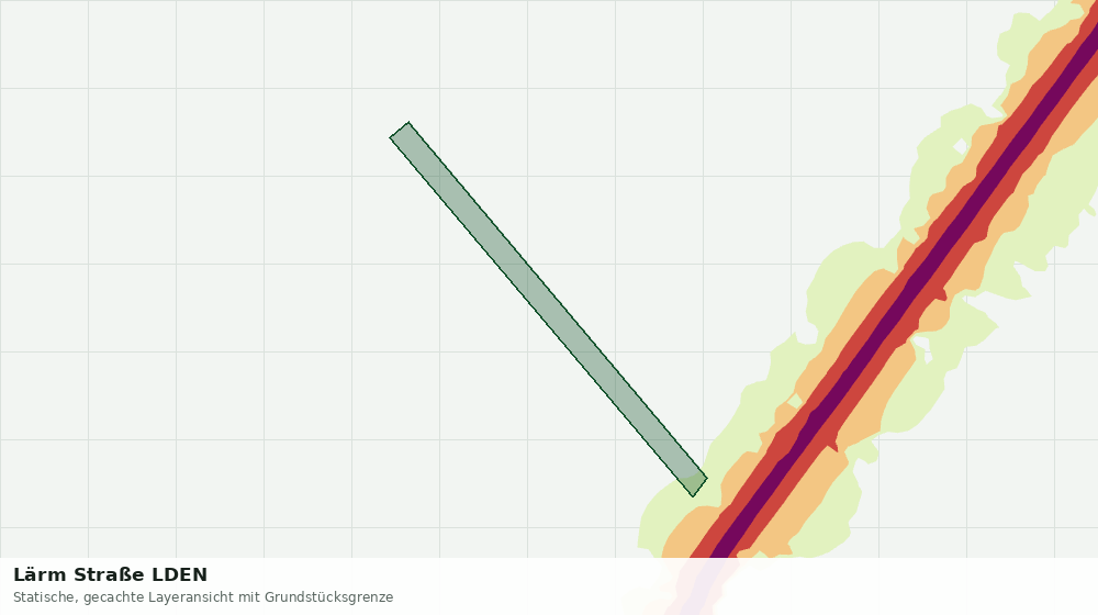 Statische Kartenansicht: Lärm Straße LDEN