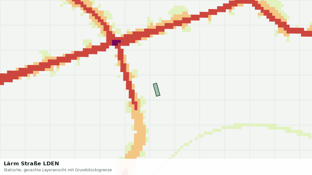 Statische Kartenansicht: Lärm Straße LDEN