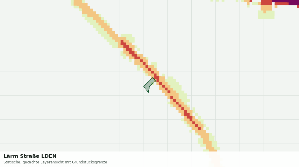 Statische Kartenansicht: Lärm Straße LDEN