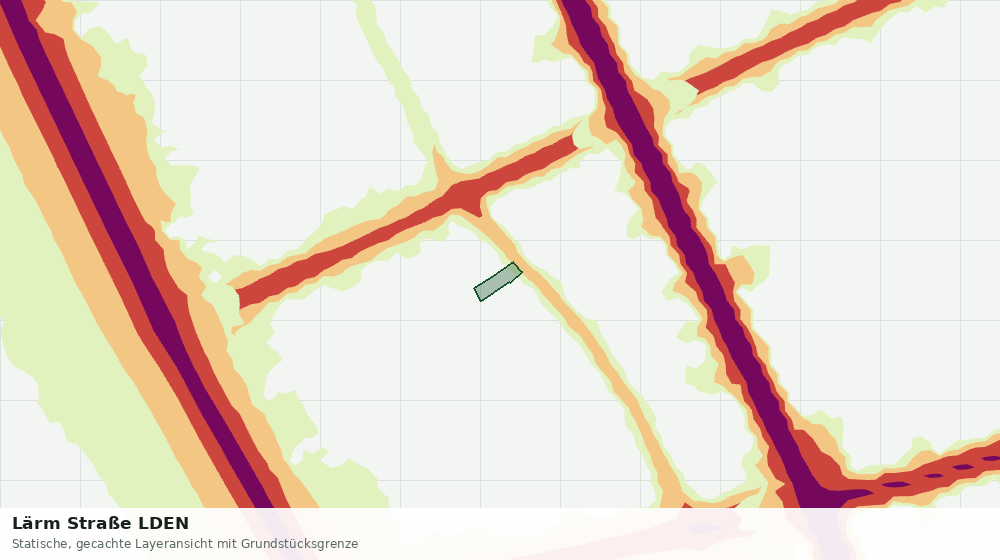 Statische Kartenansicht: Lärm Straße LDEN