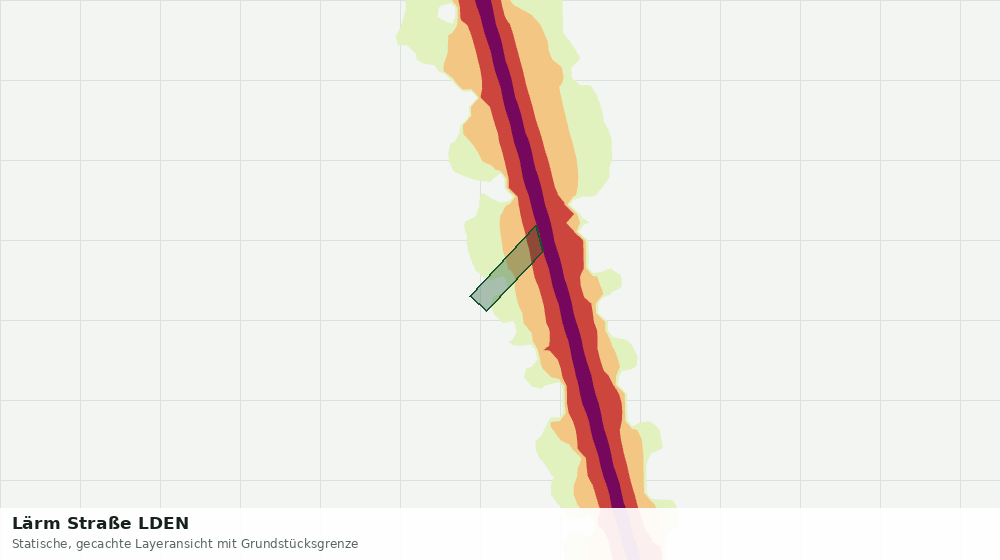 Statische Kartenansicht: Lärm Straße LDEN
