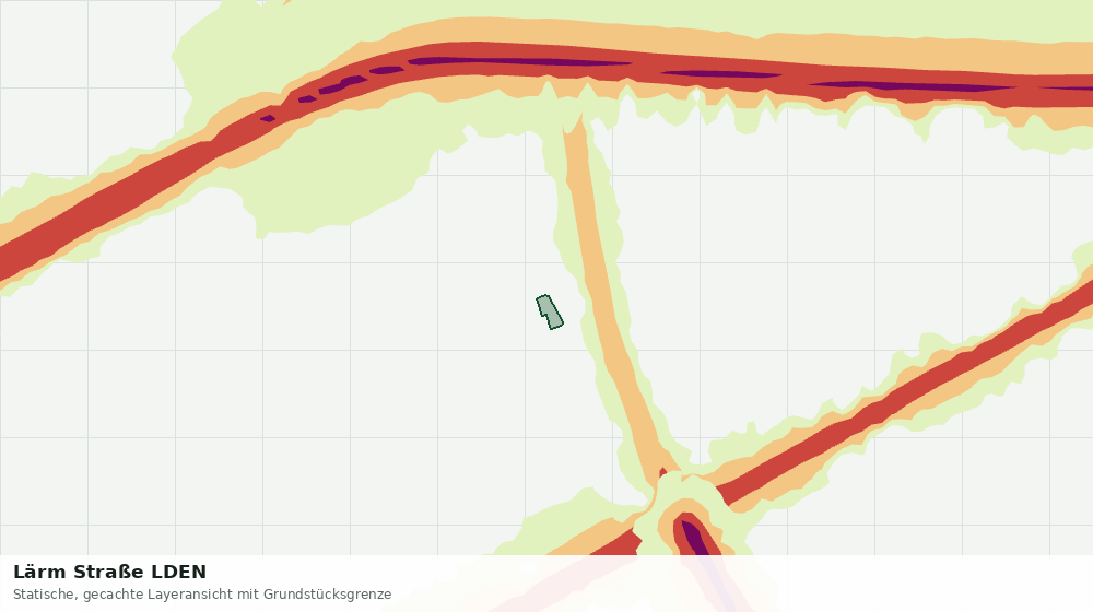 Statische Kartenansicht: Lärm Straße LDEN