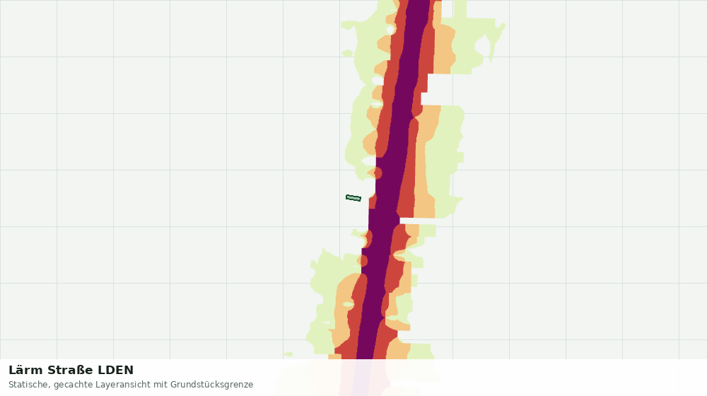 Statische Kartenansicht: Lärm Straße LDEN