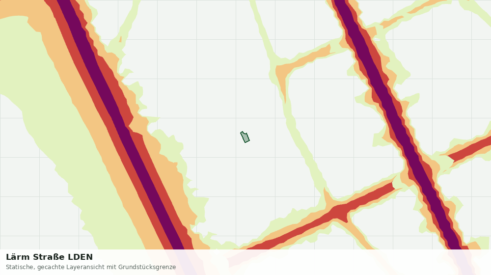 Statische Kartenansicht: Lärm Straße LDEN