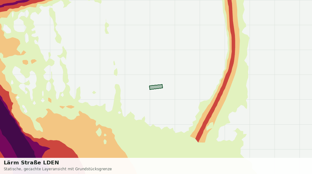 Statische Kartenansicht: Lärm Straße LDEN