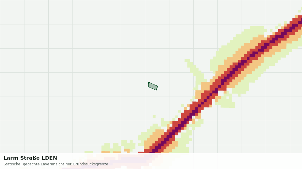 Statische Kartenansicht: Lärm Straße LDEN