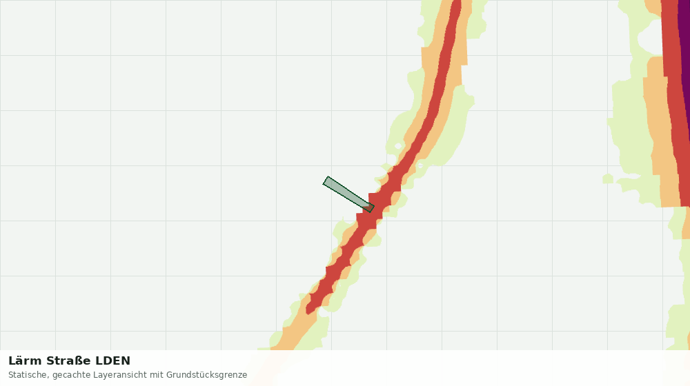 Statische Kartenansicht: Lärm Straße LDEN