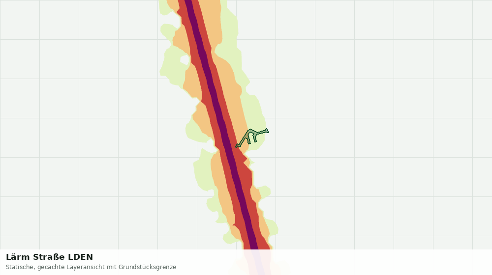 Statische Kartenansicht: Lärm Straße LDEN