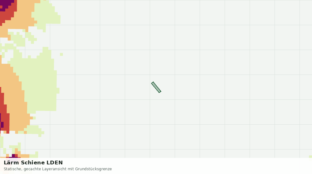 Statische Kartenansicht: Lärm Schiene LDEN
