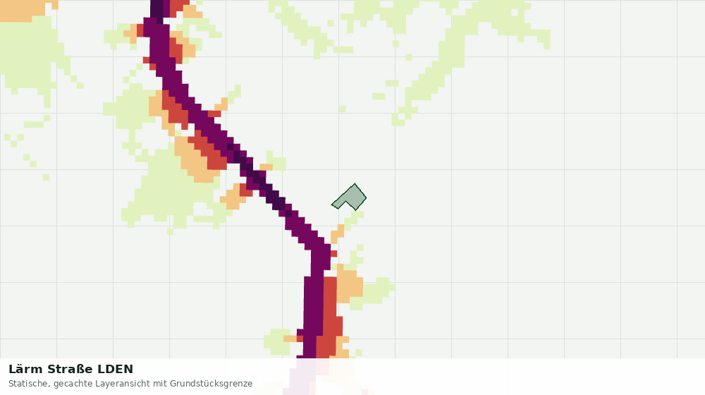 Statische Kartenansicht: Lärm Straße LDEN