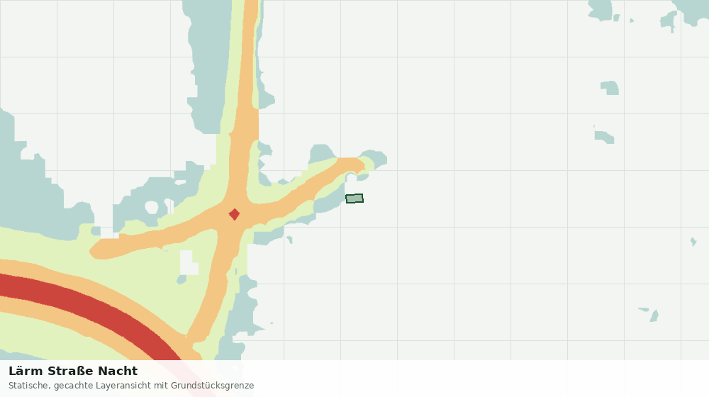 Statische Kartenansicht: Lärm Straße Nacht