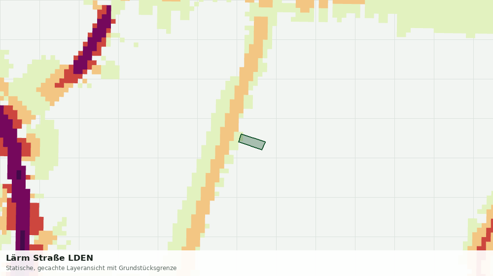 Statische Kartenansicht: Lärm Straße LDEN