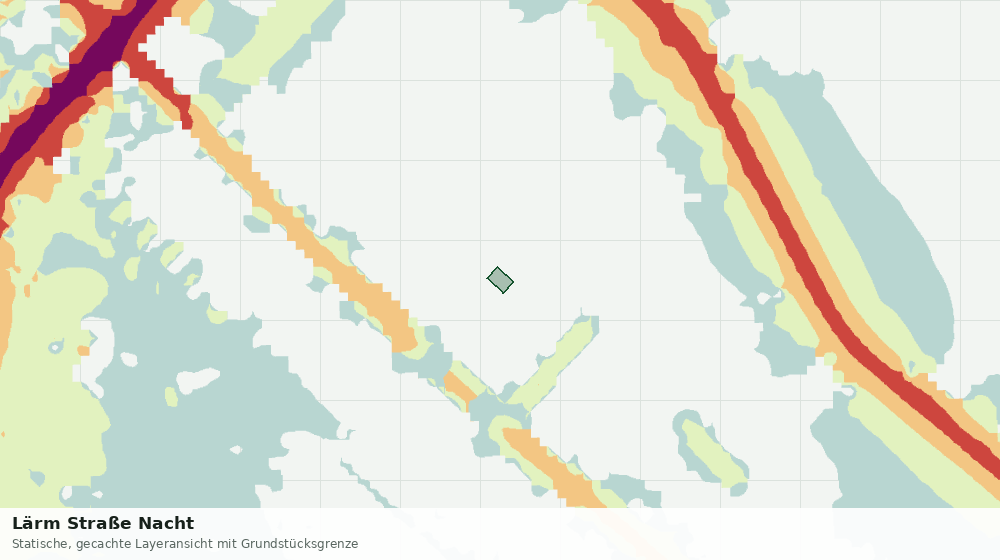 Statische Kartenansicht: Lärm Straße Nacht