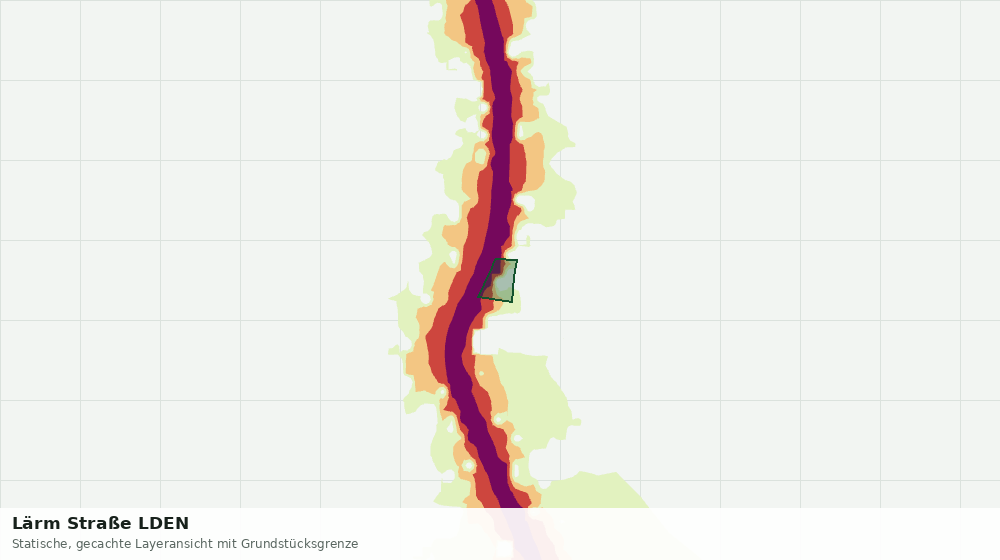 Statische Kartenansicht: Lärm Straße LDEN