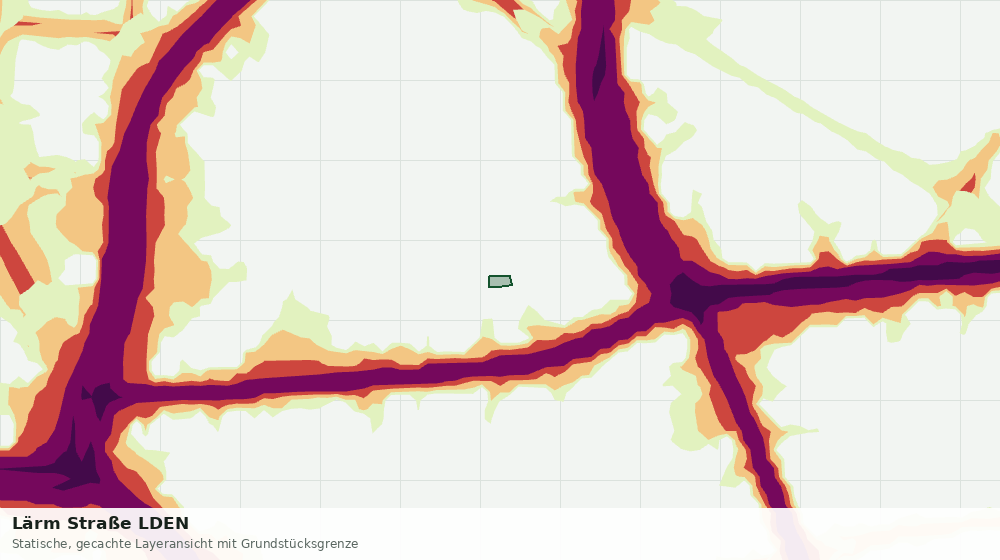 Statische Kartenansicht: Lärm Straße LDEN