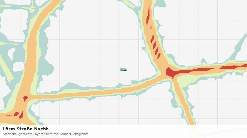 Statische Kartenansicht: Lärm Straße Nacht