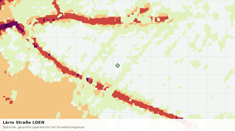 Statische Kartenansicht: Lärm Straße LDEN