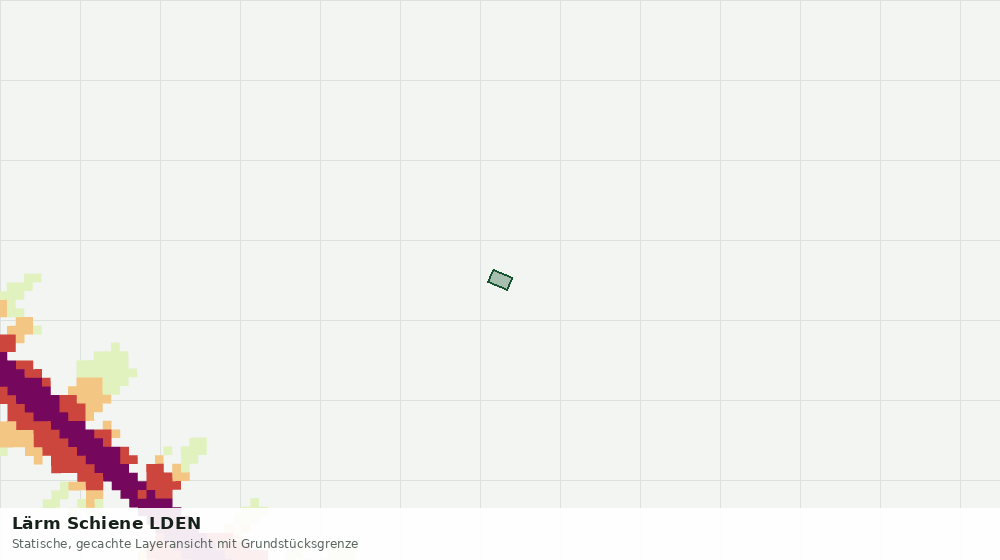Statische Kartenansicht: Lärm Schiene LDEN